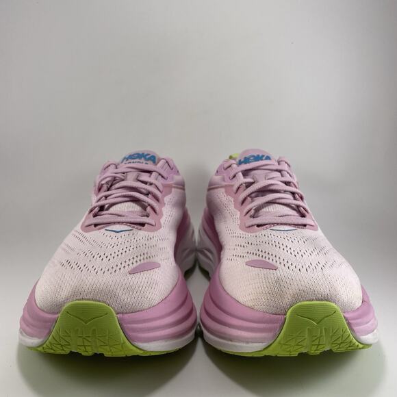 Hoka One One Bondi 8 Running Shoes Womens Size 11 D Wide Pink Twilight Sneaker - Picture 2 of 11